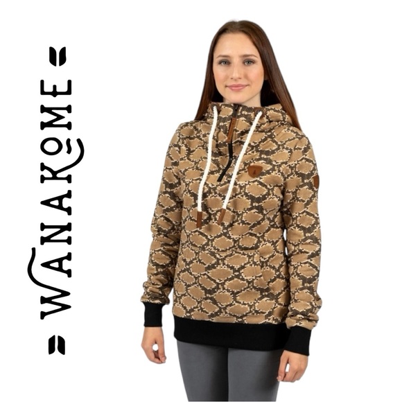 Wanakome Taylor Hoodie - Snake Print - Picture 1 of 13